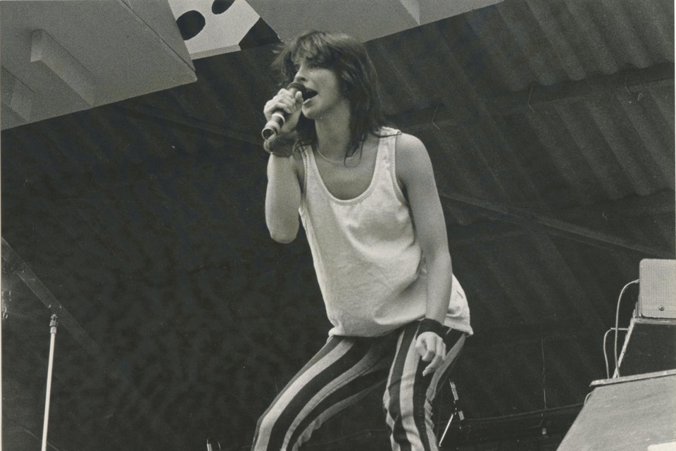 Nena in 1983 op Pinkpop in Geleen. Volgend jaar keert ze terug naar Limburg om op te treden op Pop On Top in Valkenburg.  