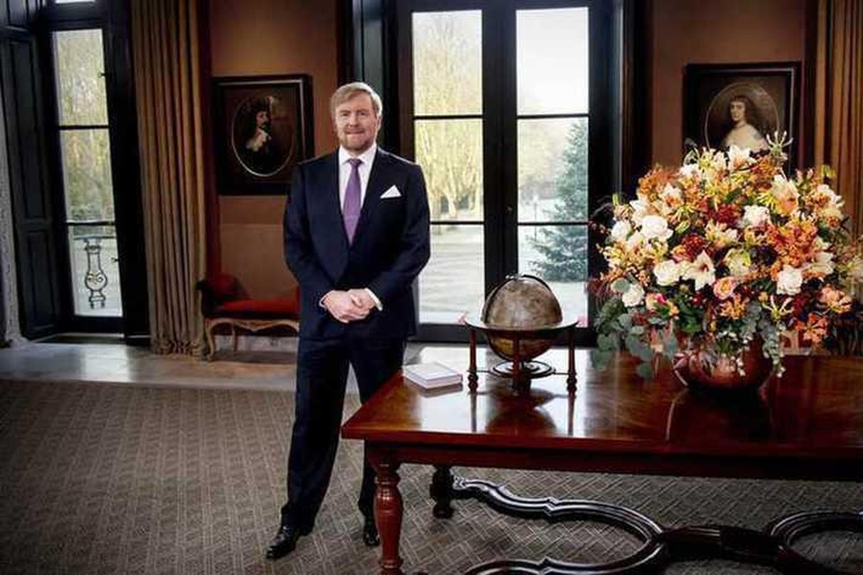Vorig jaar haalde koning Willem-Alexander in zijn toespraak onder meer de coronapandemie aan.