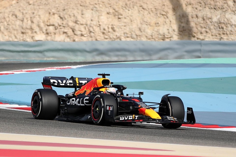 Max Verstappen in Bahrein. 