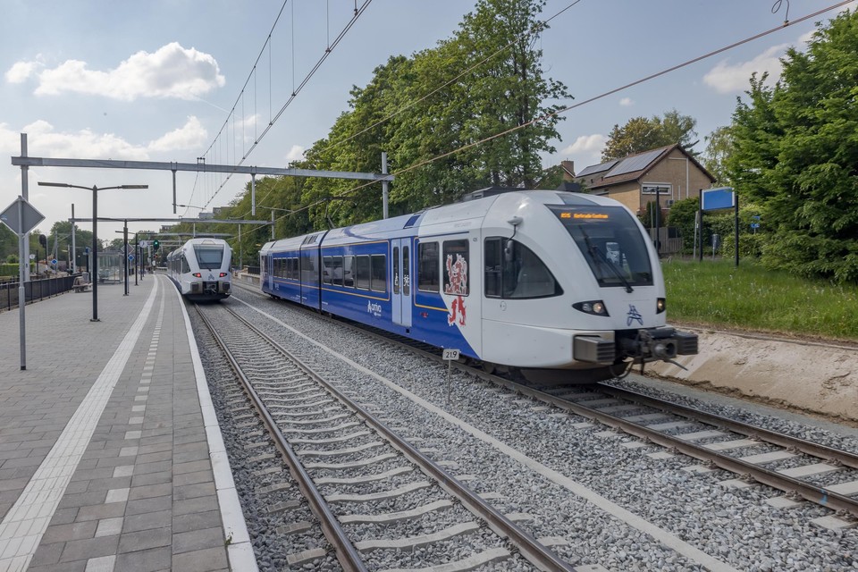 Het dubbelspoor tussen Landgraaf en Heerlen is sinds maandag in gebruik. 