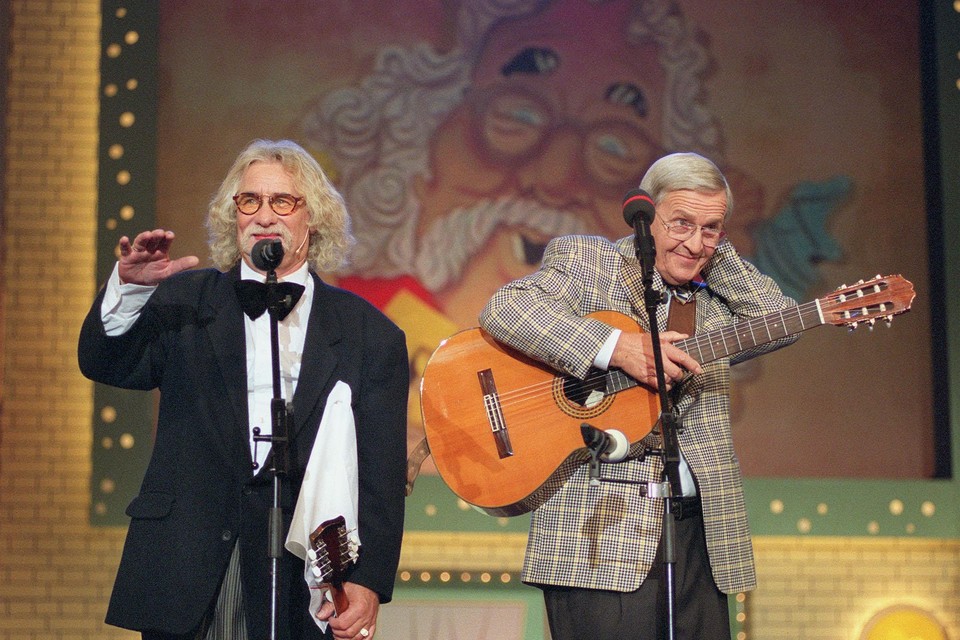 Hans Süper (links) en zijn partner op de bühne Hans Werner Keppel. 