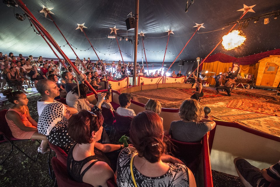 Impressie uit 2016 van het driedaags cultuurfestival Sint Rosa in Sittard.  