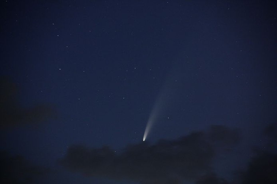 Komeet NEOWISE, gefotografeerd vanuit Veere 