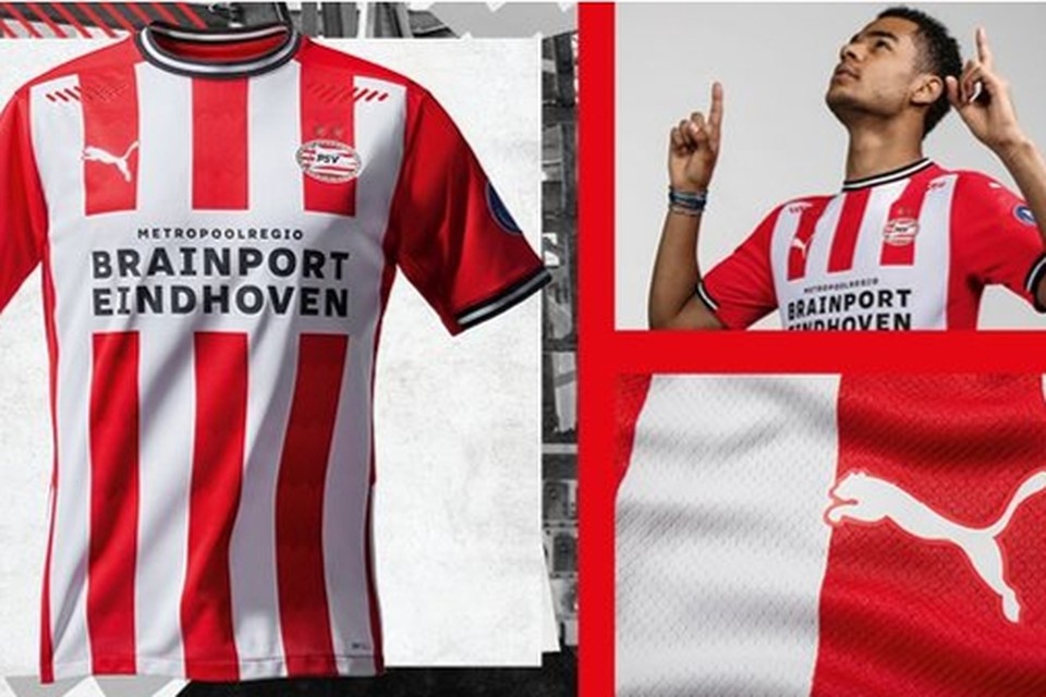 Het nieuwe thuisshirt van PSV. 