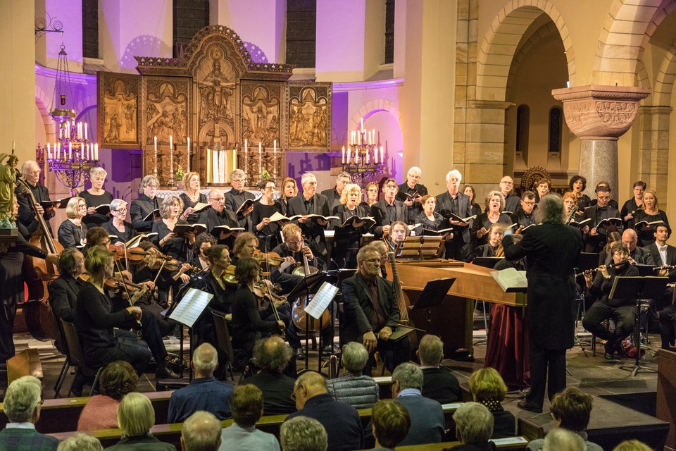 De uitvoering van de ‘Johannes Passion’ in Gulpen in 2019. 