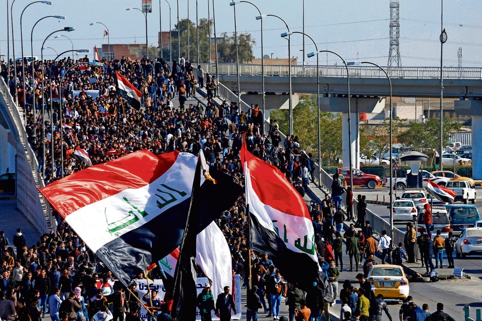 In diverse steden werden ook gisteren demonstraties gehouden tegen het Iraanse regime. 