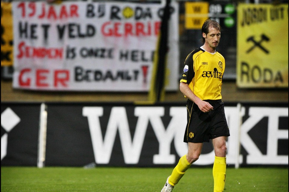 Ger Senden in 2008 in het shirt van Roda JC. 