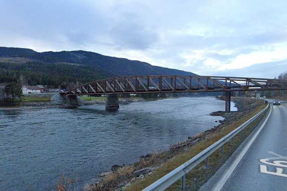 De brug in Noorwegen. 
