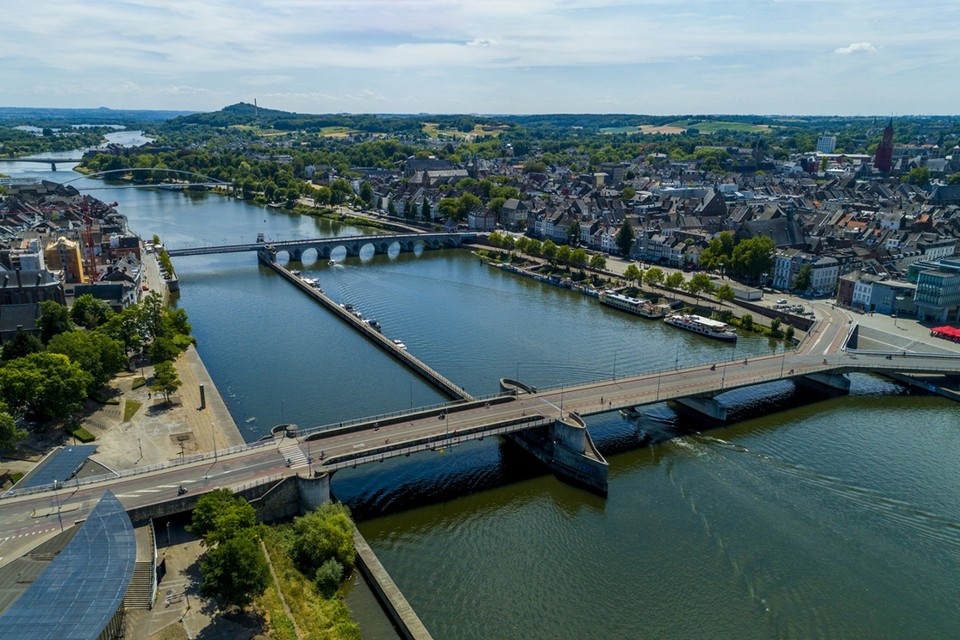 De Maas in Maastricht. 
