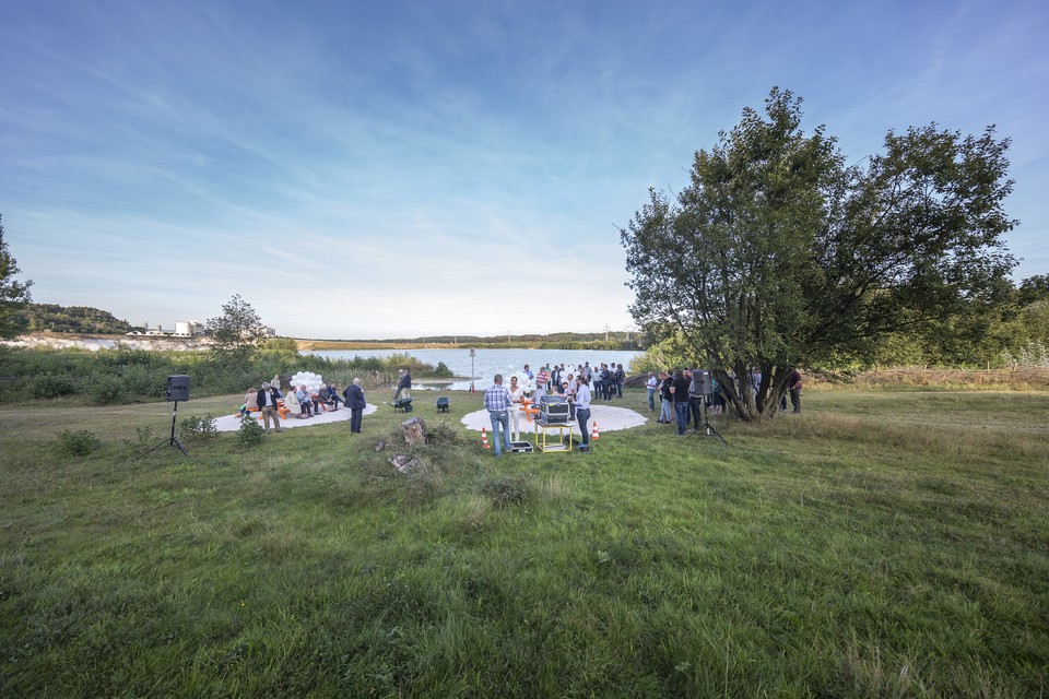 De Zuidplas in de Sibelco-groeve. 