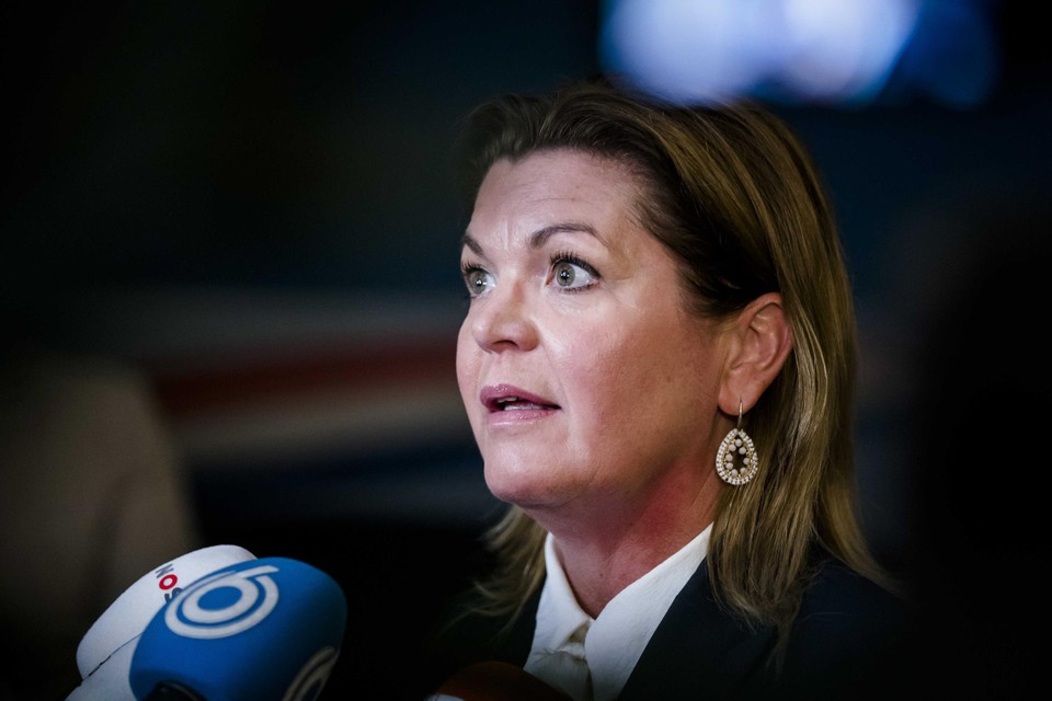 Christianne van der Wal, minister voor Natuur en Stikstof, geeft een toelichting op de stikstofplannen van het kabinet, na afloop van de wekelijkse ministerraad.  