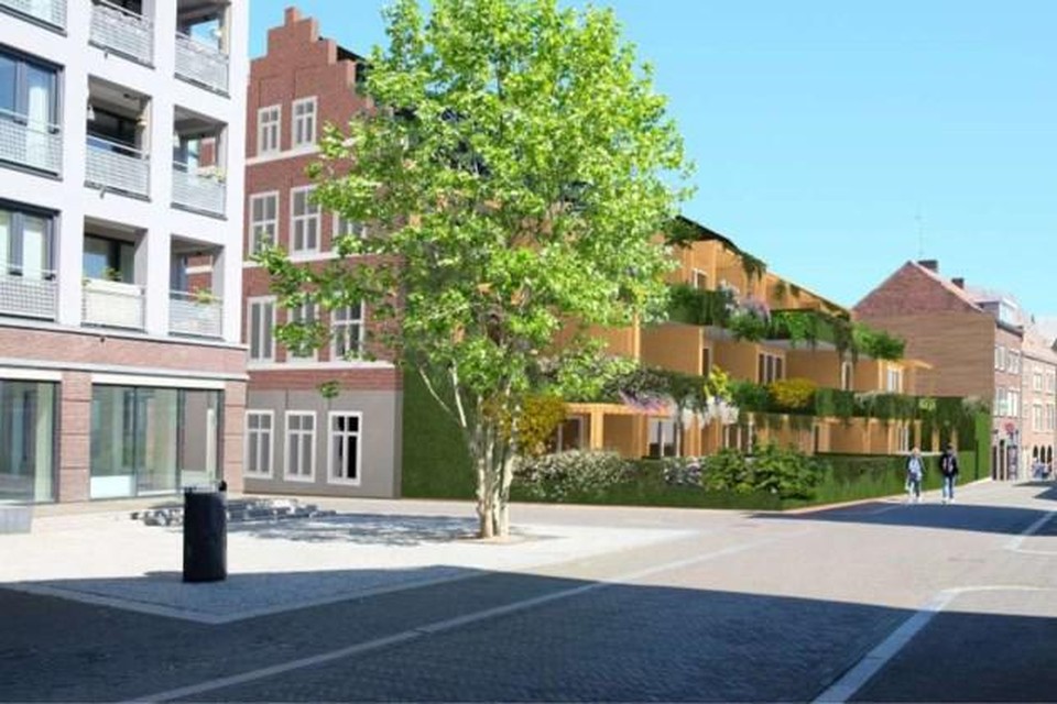 Het winnende ontwerp van de Right to Challenge voor groene woningen aan het Helschriksel in de wijk Q4. 