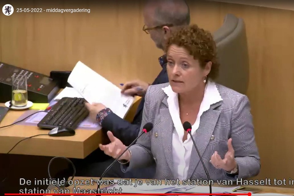 Lydia Peeters in het Vlaams Parlement 