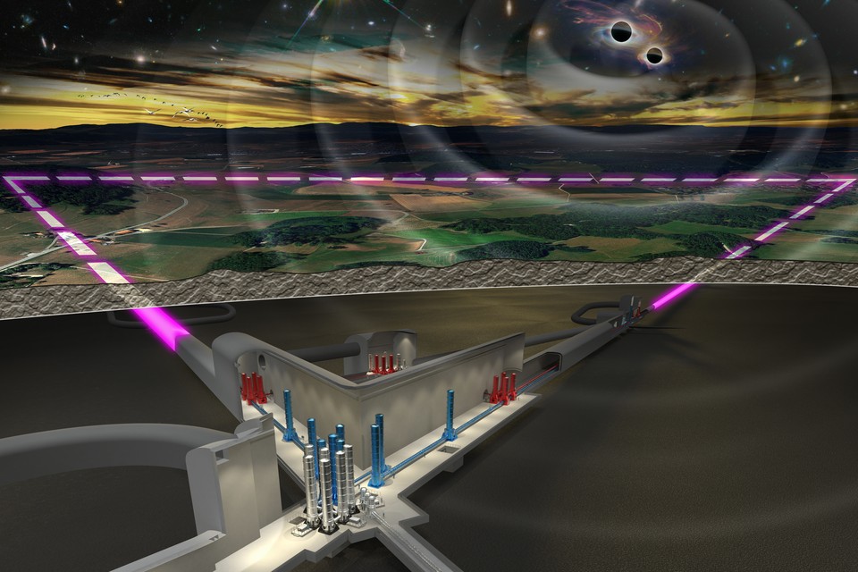 Impressie van Einstein Telescope. 