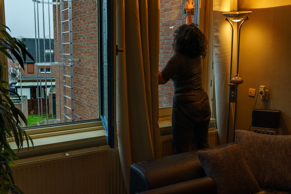 Het uitzicht vanuit de woonkamer van Rainer Gillessen. 
