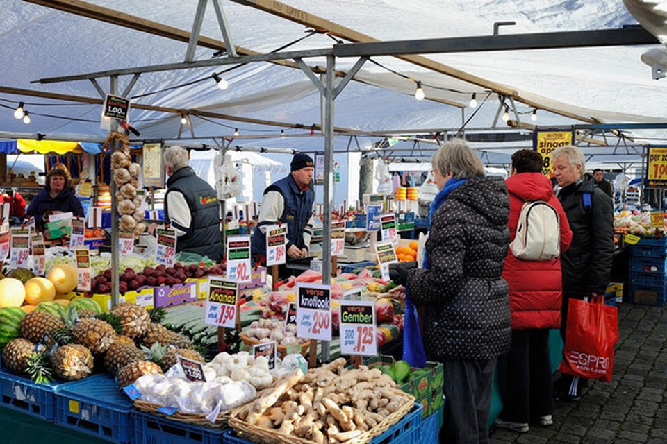 De wekelijkse markt in Eindhoven. Foto ter illustratie. 