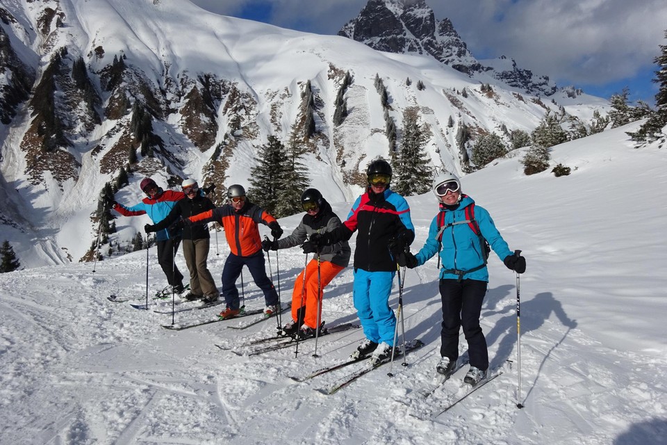 Wintersport in Lech.