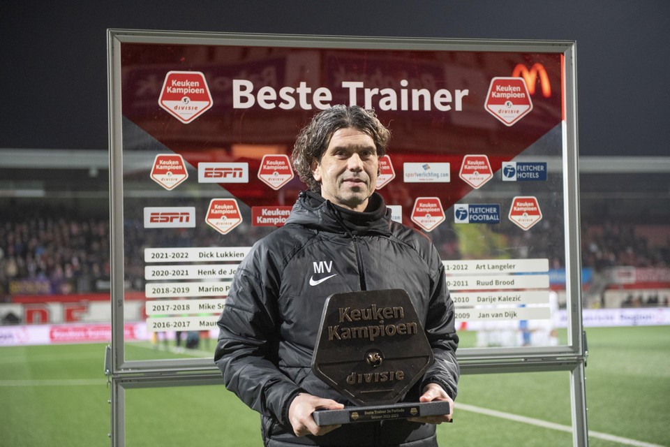 Maurice Verberne kreeg dit seizoen de onderscheiding voor beste trainer van de tweede periode.