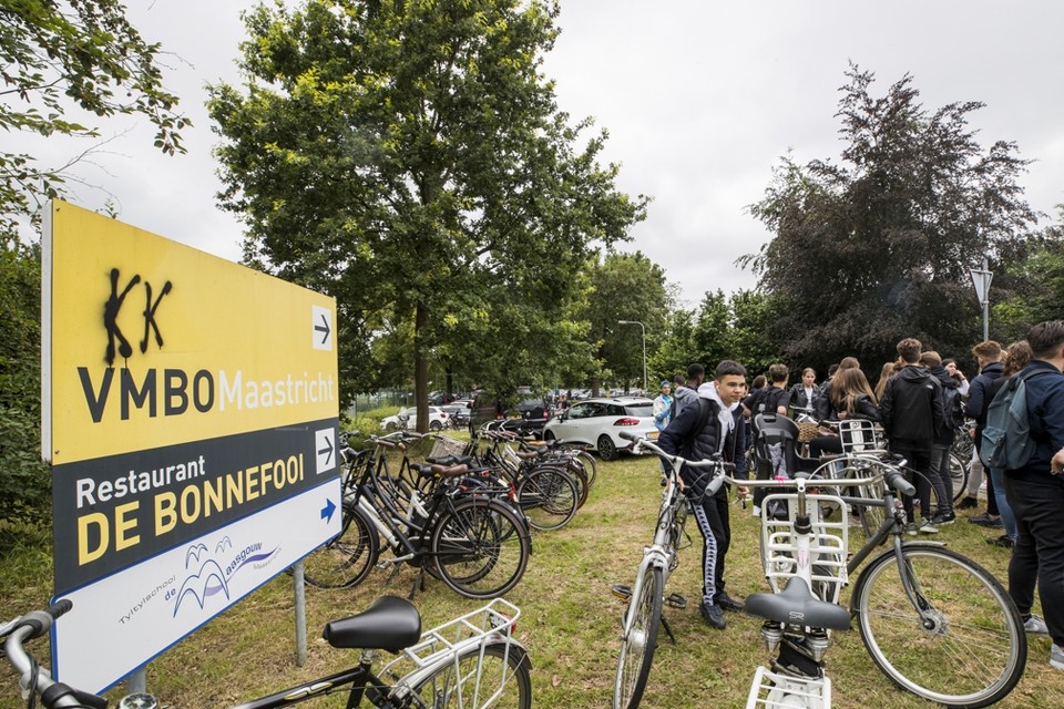 Protesten bij het VMBO Maastricht 