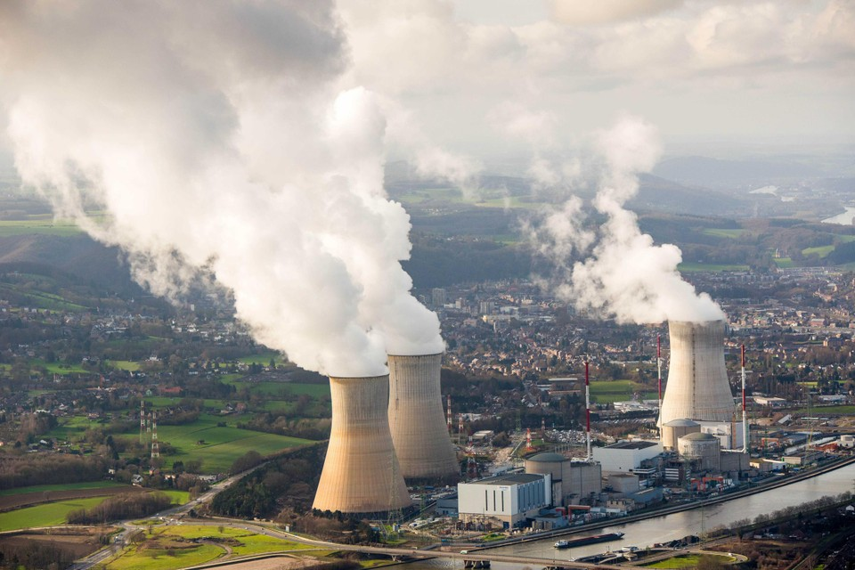 De kerncentrale in het Belgische Tihange.  
