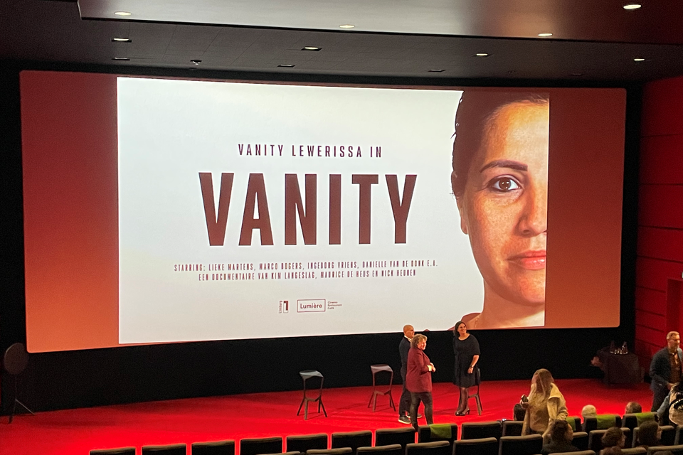 In bioscoop Lumière ging de docu over Vanity afgelopen donderdag in première.