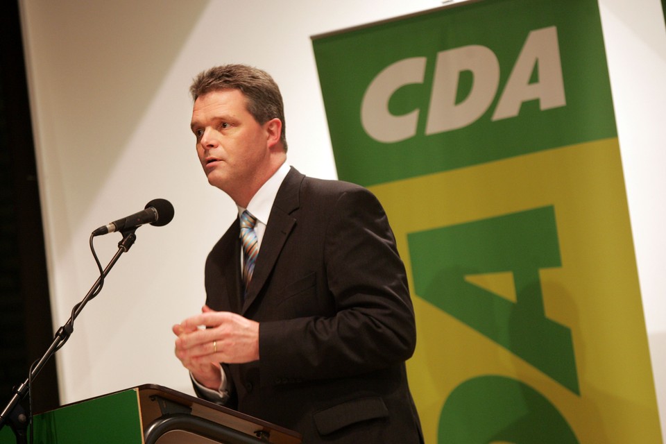 Voormalig IKL-directeur Herman Vrehen toen hij nog lid was van het CDA. 
