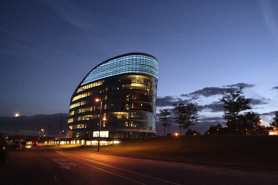 Het Europese hoofdkwartier van petrochemieconcern Sabic in Sittard. 