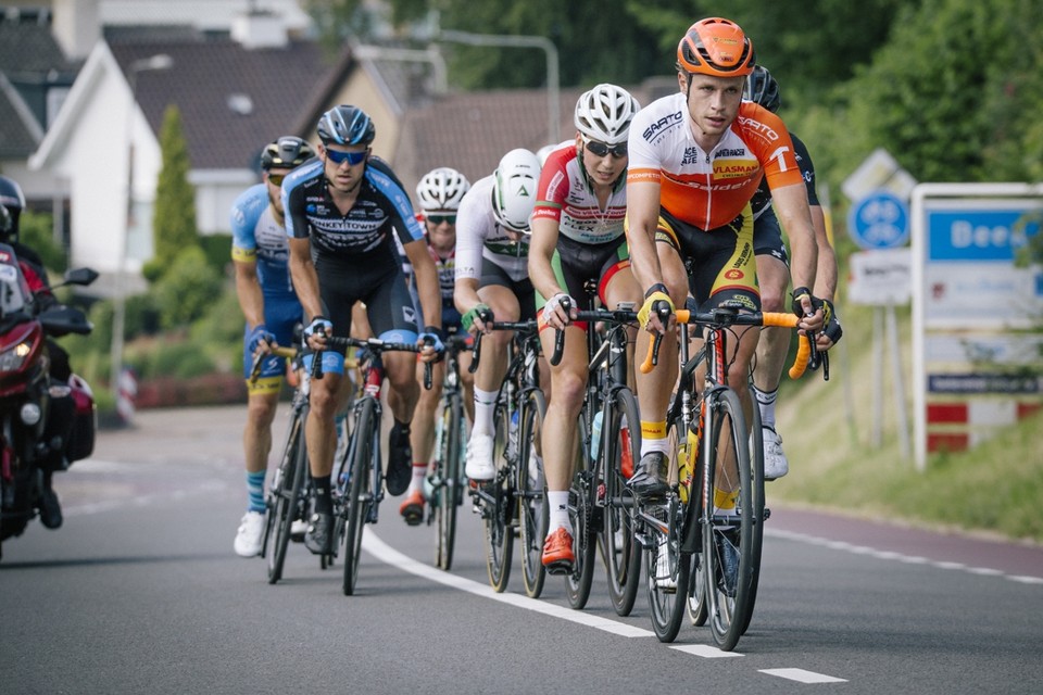 Jaap Kooijman tijdens de Ronde van Limburg. 