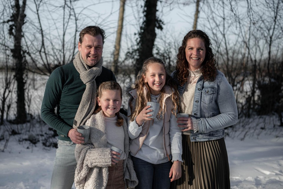 V.l.n.r.: Eduard, Fleur, Meike en Yvonne.