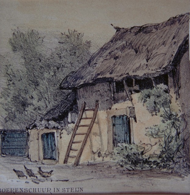 Boerenschuur in Stein rond 1880. 