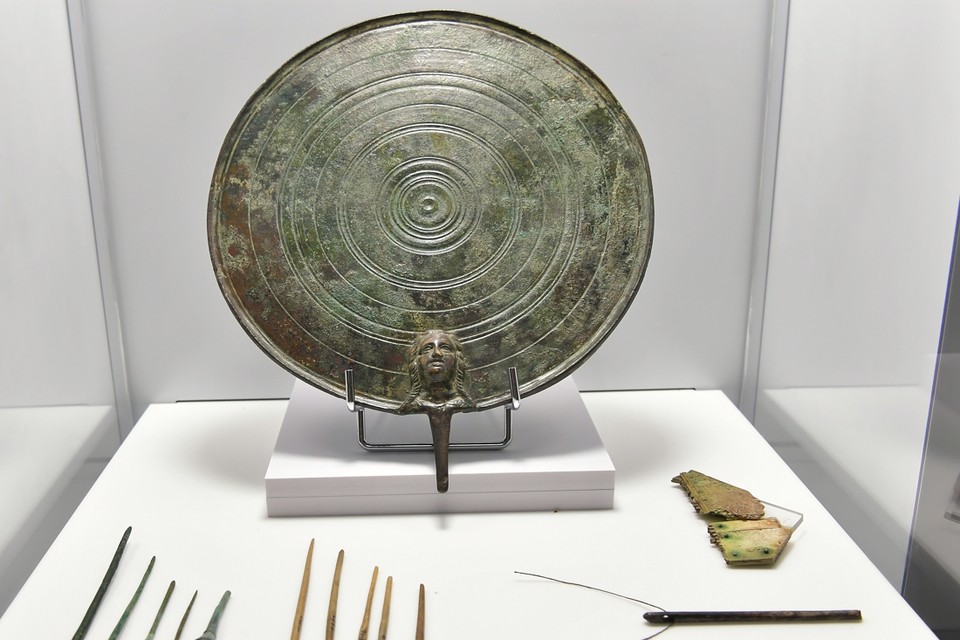 Romeinse overblijfselen in het Thermenmuseum. 