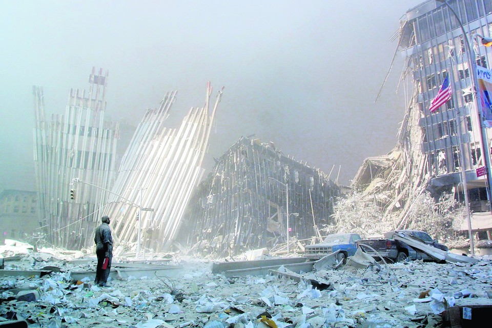 De aanslagen op 9/11 veranderden zuidelijk Manhattan in een slagveld. 
