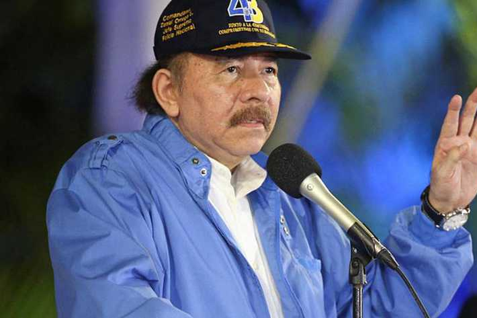 Daniel Ortega, president van Nicaragua. 