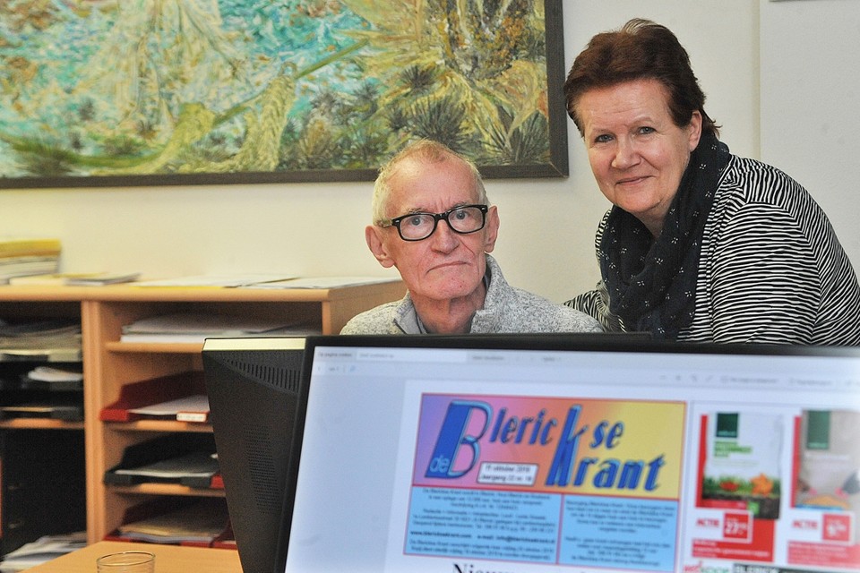 Luud en Lenie Smeets maken alleen nog twee uitgaven van de Blerickse Krant in december. 