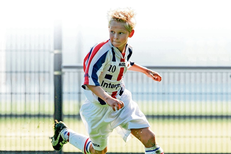 Frenkie de Jong als jeugdspeler van Willem II. 