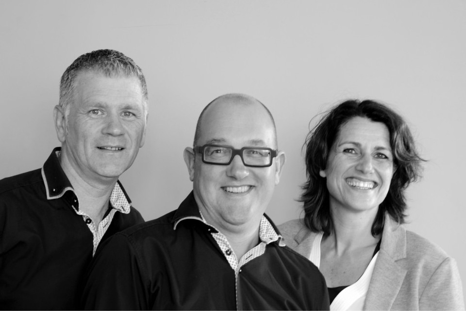 Het muzikale trio L3, bestaande uit Huub Heijnens, Erwin Lennarts en Ghislaine Mommer 