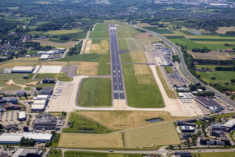 De luchthaven Maastricht Aachen Airport. 