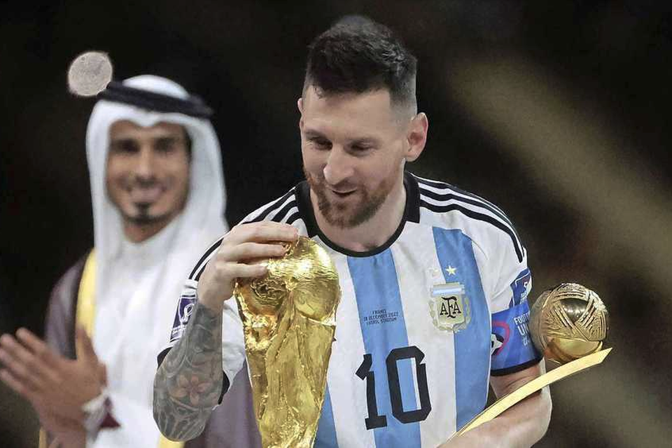 Messi leidde Argentinië tijdens het laatste WK naar de wereldtitel.