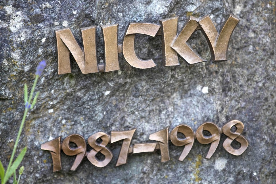 Het graf van Nicky Verstappen.