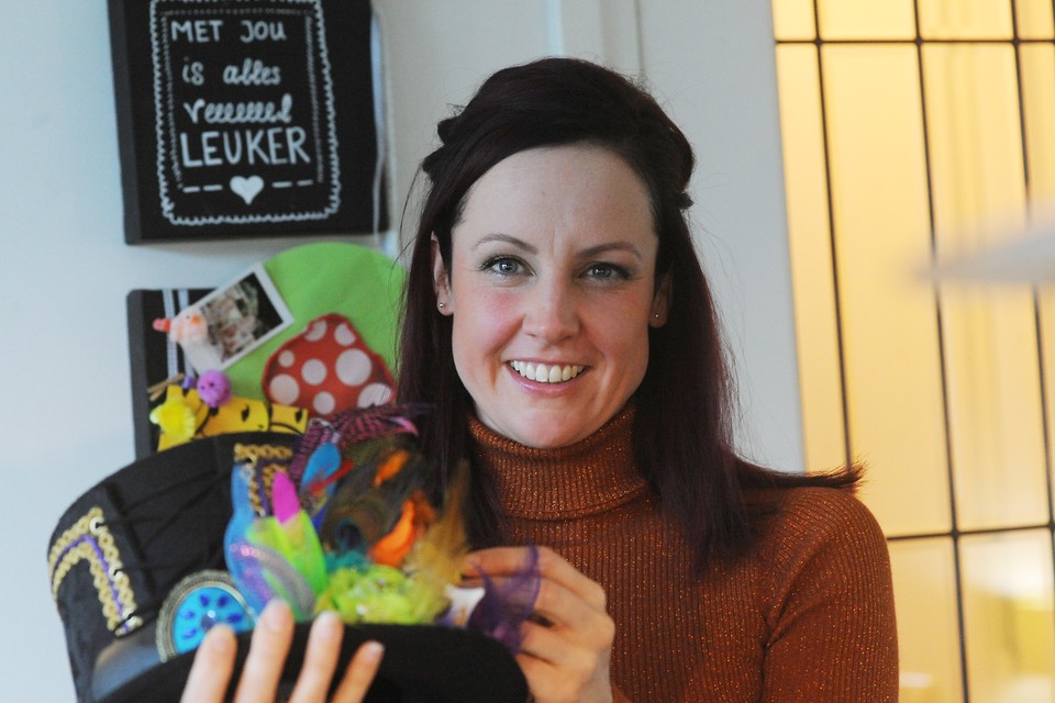 Mariëlle Swinkels, de nieuwe voorzitter van carnavalsvereniging De Hedsbuülen uit Heide. 