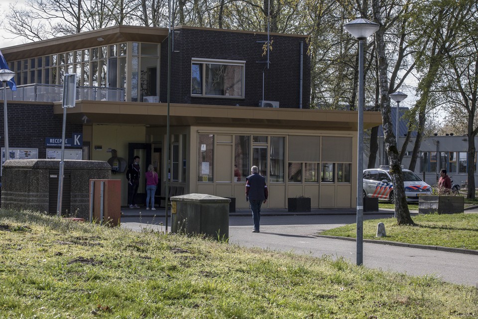Het asielzoekerscentrum in Echt. 