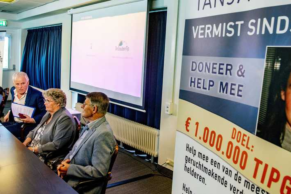 De persconferentie waarop Peter R. de Vries en de ouders van Tanja het ‘Jaar van Tanja’ bekendmaakten. 