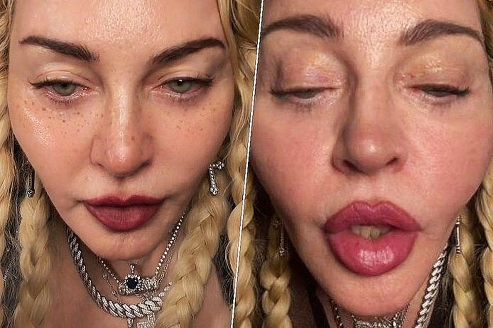 Een fragment uit het filmpje met Madonna op TikTok. 
