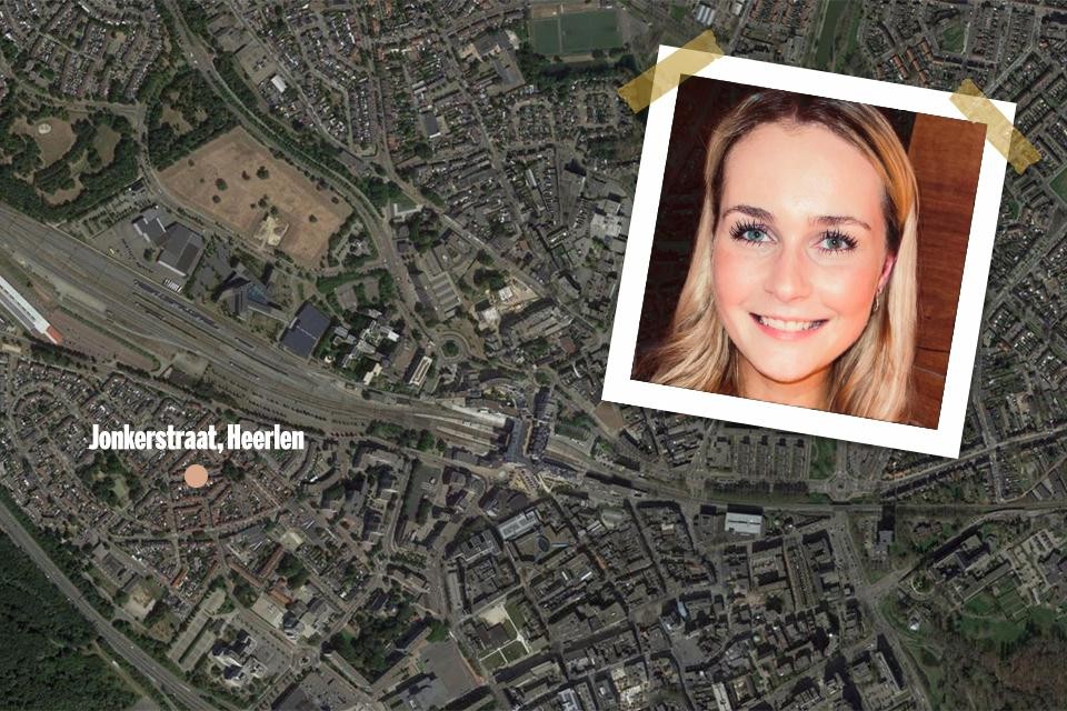 Nadia Weertman is sinds 16 december vermist. Op het satellietbeeld de laatste bekende locatie.